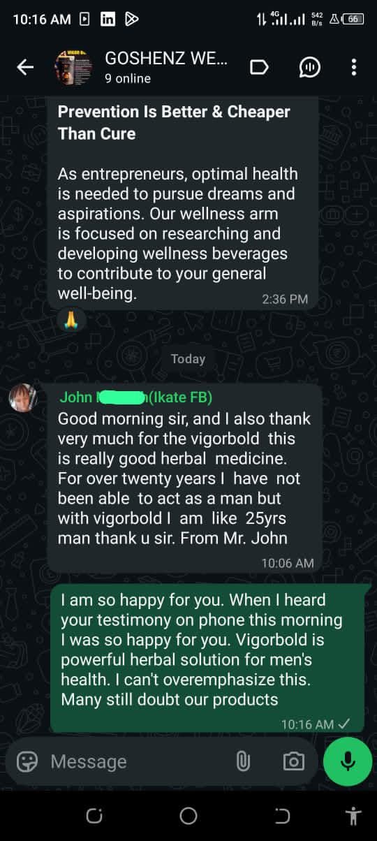 Customer testimonial