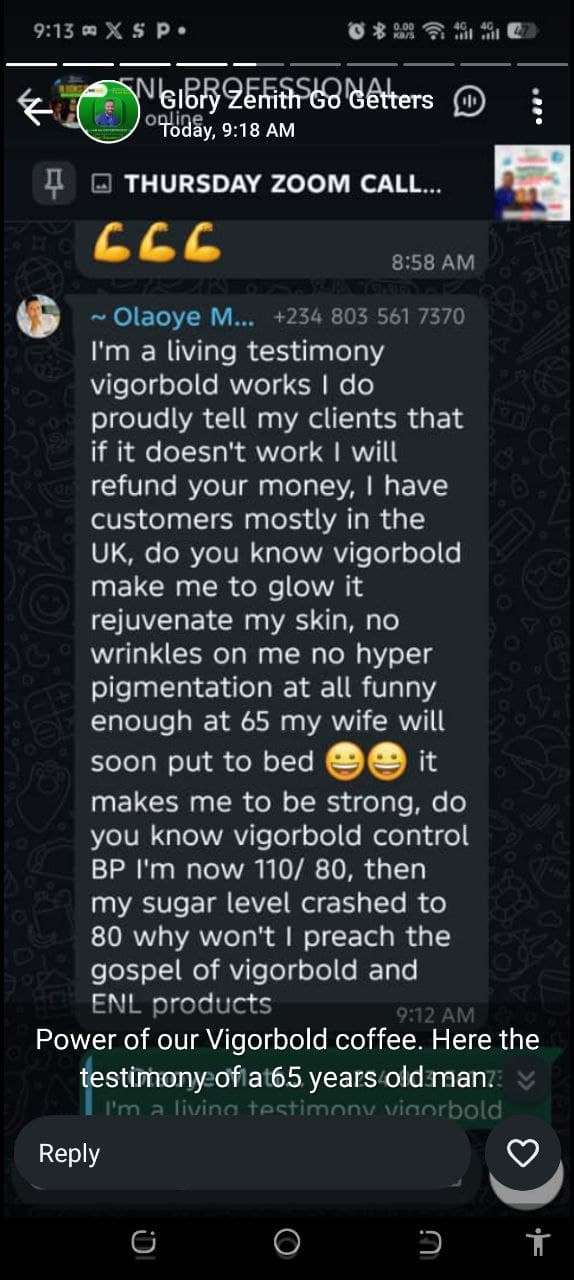 Customer testimonial